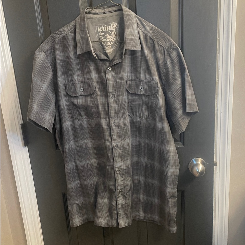 Men's Gray Kuhl Plaid Shirt